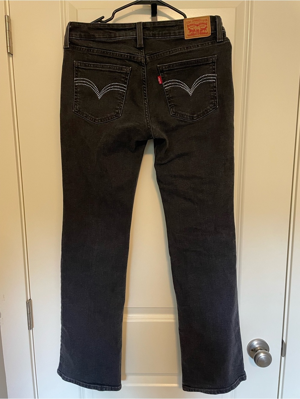 Levi's Black Low-rise Bootcut Jeans with Studded Back Pockets